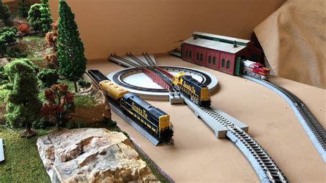 Kato Turntable N Scale On The B And M Shortline Youtube