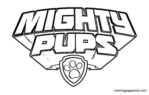Mighty Pups Clip Art Pngpaw Patrol Logo Png Free Transparent Png
