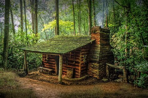 Log Cabin Appalachian Mountains Forest Cabin Smoky Etsy Forest Cabin Cabins In The Woods