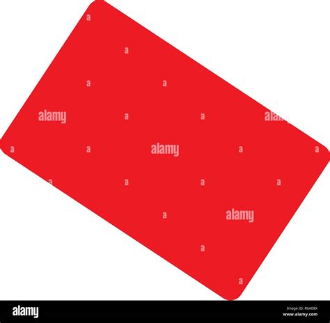 Red Card Icon Flat Style Stock Vector Image And Art Alamy