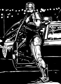 Robocop Superhero Coloring Sheet Superhero Coloring And Activity Pages Pinterest