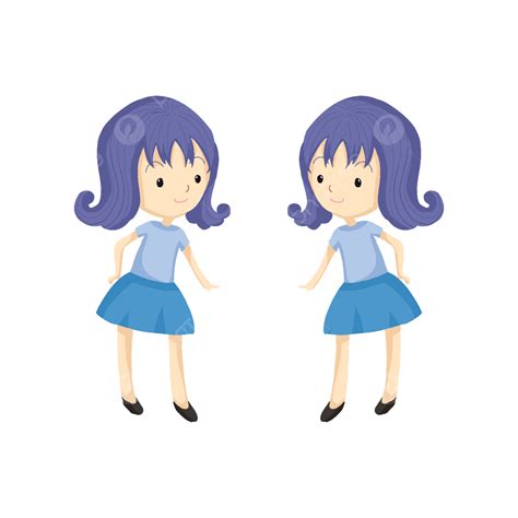 Twins Hd Transparent Curly Twins Clip Art Twins Clipart Curly Hair