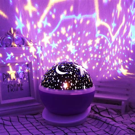 Rotating Unicorn Star Projector LED Starry Lamp Baby Night Light