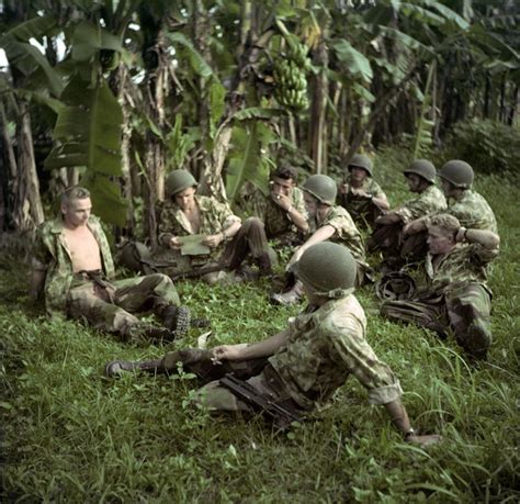 French Troops Taking A Break During The First Indochina War Near Hanoi
