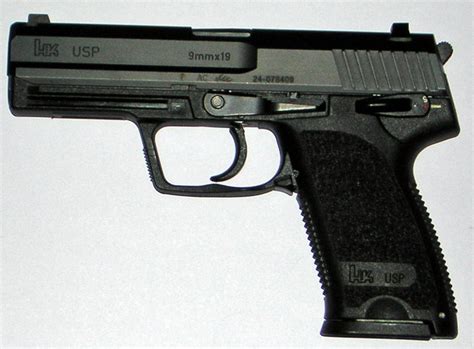 Pistola 9mm, série da arma da arma, revólver da polícia. File:HK USP 9mm Pragl.jpg - Wikimedia Commons