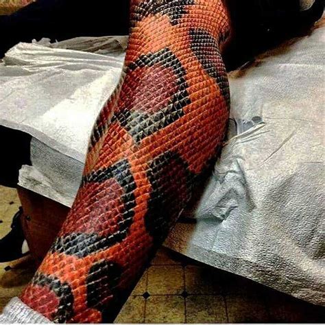 Snake tattoos ideas & designs. Snake Skin Tattoo on Leg | Best Tattoo Ideas Gallery