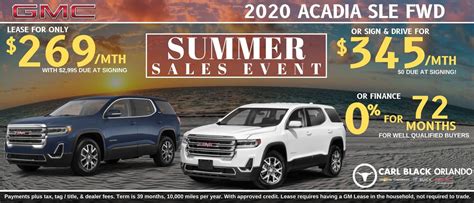Current New Specials Offers Carl Black Chevrolet Buick Gmc Orlando