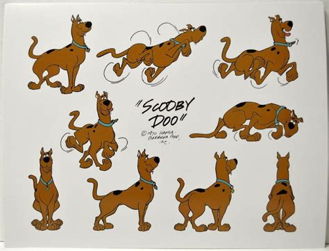 Scooby Doo Model Sheet Print Scooby Doo Hanna Barbera Scooby Doo