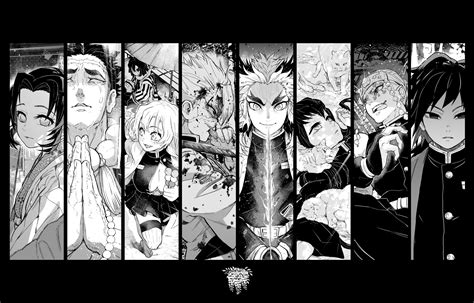 Demon Slayer Black And White Wallpapers - Wallpaper Cave
