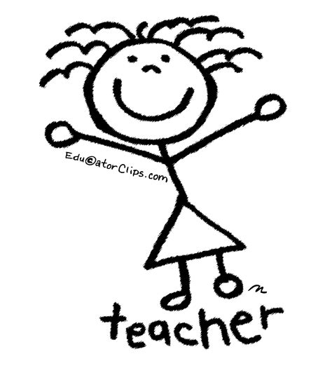 Stick Figure Teacher Clip Art By Mark A Hicks