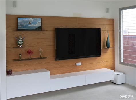 Both brackets have more than enough strength for all of your shelf needs, and can be completely hidden in a boxed shelf. Blade Wall System with TV on bracket and floating cabinet ...