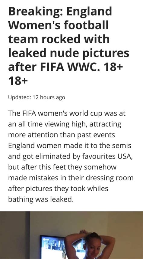 Breaking England Womens Football Team Rocked With Leaked Nude