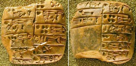 Sumerian Cuneiform Tablet The First Preserved Written Language