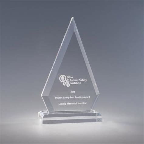 Clear Acrylic Vertex Diamond Award 2152 Rush Corporate Awards And Plaq