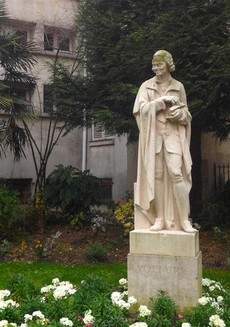 Statue Of Voltaire In Paris Creeper Much Life Is An Adventure