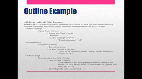 How To Create An Effective Outline Youtube