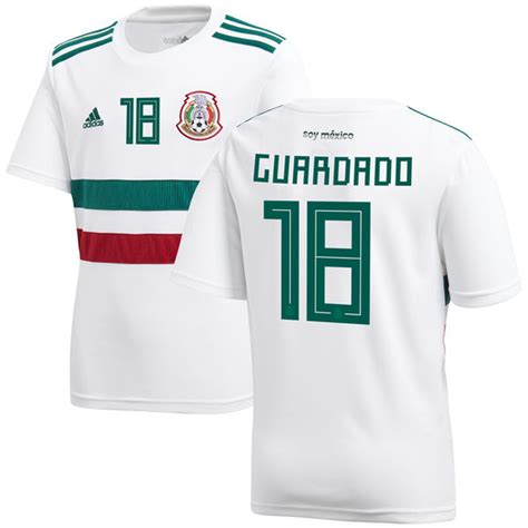 Adidas Mexico 2018 Guardado Away Jersey White Soccer Plus