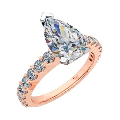 So, if you want an engagement ring that is distinct from the rest and is still absolutely stunning, it is a great option. Pear Shaped Diamond Solitaire Engagement Ring