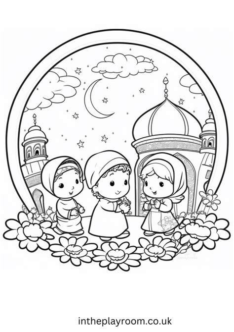 Islamic Coloring Pages For Muslim Kids In The Playroom