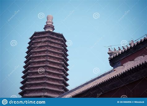 Millennium Old Pagoda Of Tianning Temple In Beijing Stock Photo Image