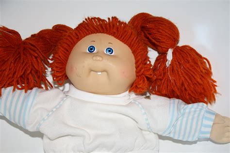 Cabbage Patch Kid Red Hair Pig Tails With Tooth1980s Original Outfit