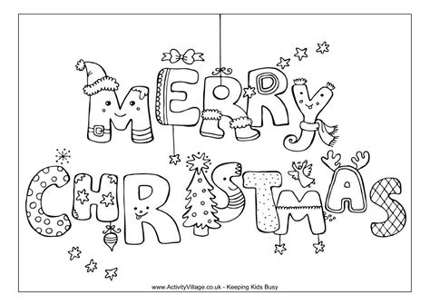Coloring Pages Of Merry Christmas With Images Christmas Coloring