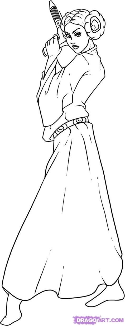 Free Free 309 Free Printable Princess Leia Coloring Page SVG PNG EPS DXF File