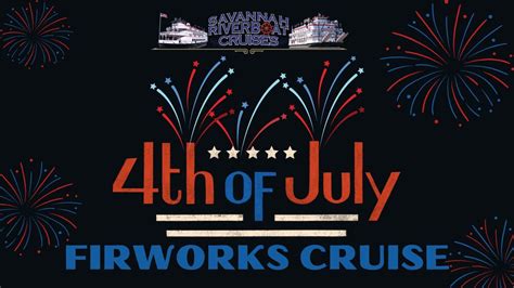 4th Of July Fireworks Cruise — Official Guides Of Savannah