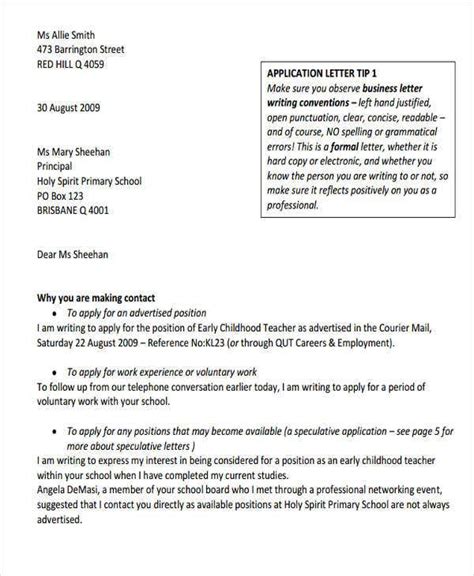 Here are useful ideas that will help you to easily write a job application letter. 42+ Formal Application Letter Template | Free & Premium Templates