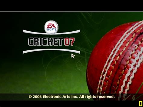 Ea Cricket 2007 Highly Compressed Pc Game Download Full Sadamgames