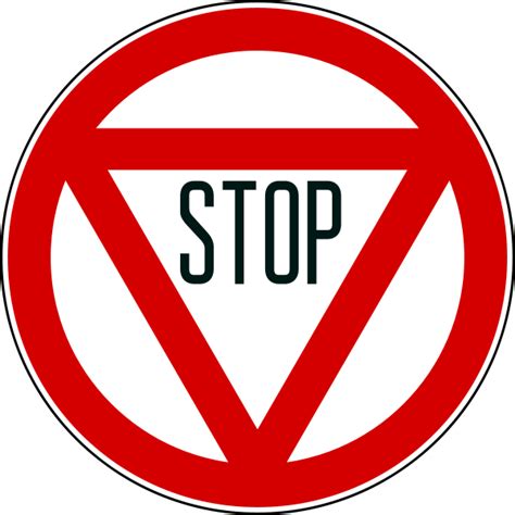 Fileitalian Traffic Signs Old Stopsvg Wikipedia