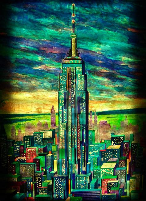 Empire State Building Painting By Catmercer On Deviantart