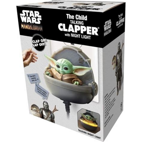 Star Wars Mandalorian The Child Night Light Baby Yoda Talking Clapper