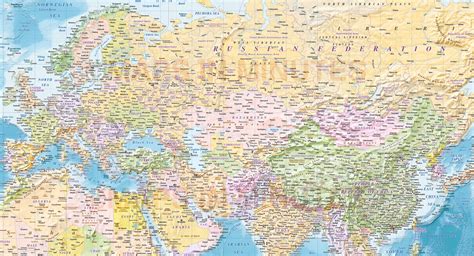 Detailed World Map Illustrator Format Political And Country Relief