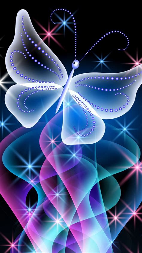Glowing Butterfly Wallpapers Wallpaper Cave