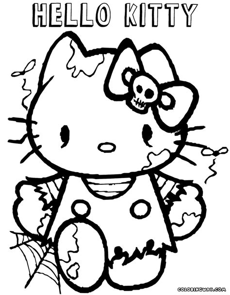 Hello Kitty Halloween Coloring Pages Coloring Pages To Download And Print