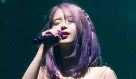 Love Poem Iu Iu Hair Purple Poem Gwangju Freshly Dyed Kicks Concert