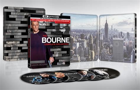 The Bourne Complete Collection Steelbook Digital Copy 4k Ultra Hd