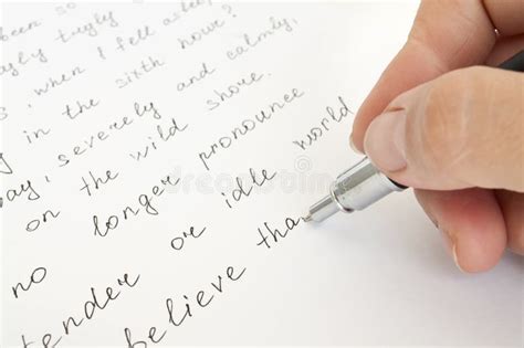 Hand With Pen Writing Stock Photo Image Of Professional 19879726