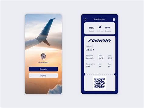 Boarding Pass App Concept On Behance