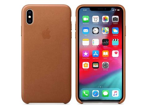 Apple Iphone Xs Max Leather Case Saddle Brown Blink Kuwait