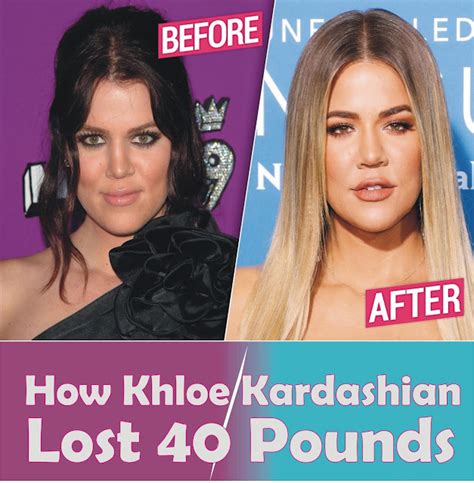 How Khloe Kardashian Lost 40 Pounds Weightloss