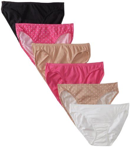 Fruit Of The Loom Womens Ladies 6 Pack Comfort Covered Waistband