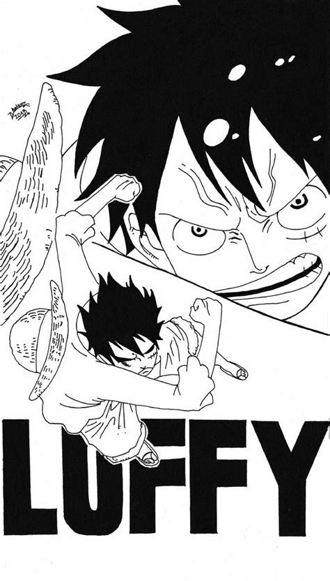 One Piece Luffy Lineart By Triigun On Deviantart One Piece Luffy