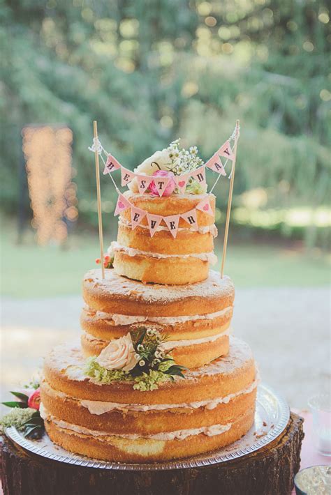 Simple Rustic Naked Cake