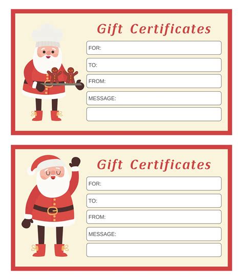 Best Free Printable Christmas Gift Certificate Templates Pdf For Free At Artofit
