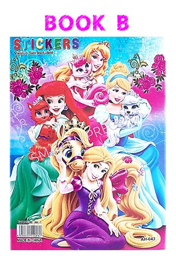 Disney Princess Sticker Book Art And Craft For Kids 100 Stickers