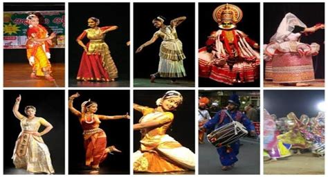 Список различных танцевальных форм 29 штатов Индии в которых воплощены
