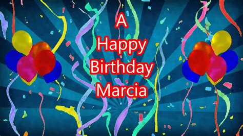 Marcia Happy Birthday Blue Sunbeam Youtube
