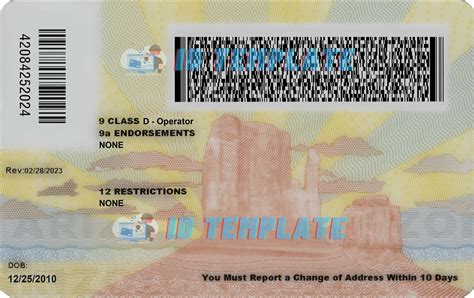 Arizona Driver License Psd Template New 1200dpi